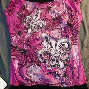 Kids black and pink t-shirt